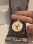 Vintage Lorus Y131-0010 Gold Plated Mickey Mouse Disney Pocket Watch Nos New. Fixed Price $60.00.