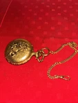 Pencron Swiss Made Gold-tone Pocket Watch With Chain- Works! Estate Find. Fixed Price $53.10.