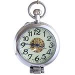 Ogle Waterproof Silver Magnifier Luminous Chain Fob Self Winding Automatic Sk.... Fixed Price $78.41.
