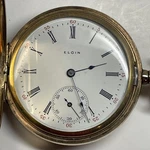Elgin Pocket Watch Us 6S 15J Gf Hunter Case Stem Set & Wind S/n: 15962049 C.1911. Fixed Price $289.00.