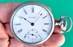 Waltham Mens 16S Pocket Watch Model 1899 17J Of Double Sunk Dial Antique C1907. Fixed Price $125.00.