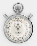 Vintage Hanhart Lever 7 Jewels Shockproof 1/10 Sec. Stopwatch, Made Germany. Fixed Price $54.99.