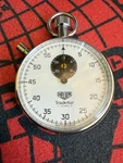 Heuer Stopwatch Trackstar 7 Jewels Good Condition. Fixed Price $125.00.