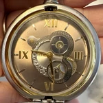 Relic By Fossil Quartz Skeleton Dial Pocket Watch, New Battery. Fixed Price $31.50.