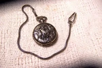 Remington Antimagnetic Wind Up Pocket Watch Goldtone Horses Lid Plus Chain. Fixed Price $20.00.