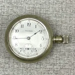 Waltham Pocket Watch Grade 825 Model 1883 Sidewinder 17J Runs Slow. Fixed Price $97.50.