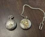 Milan Dog Duck Hunting Pocket Watch Quartz Locomotive Train.. Fixed Price $35.00.