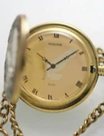 Majestron Pocket Watch Men's Eagle Stainless Retro Gold Silver Quartz Battery. Fixed Price $21.98.