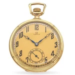 Vintage Omega Chronometer 14K Gold Filled 21 Jewel Men's Pocket Watch. Fixed Price $1395.00.