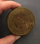 Antique Waltham William Stopwatch Brass Pocket Timer Lidded Case 2". Fixed Price $19.51.
