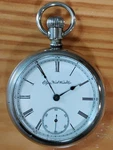 1889 Elgin 18S Pocket Watch Model 5 Grade 74 11J Serviced 137 Years Old. Fixed Price $174.99.