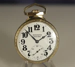16S Burlington Bulldog 21J Pocket Watch Nawco Gold Filled Case Running Well. Fixed Price $449.00.