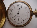 Antique Late 1800'S Continental Pocket Watch W/ Puritan Rolled Gold Hunter Case. Fixed Price $189.00.