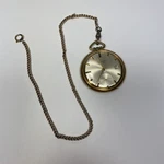 Vtg Gruen Precision 497CA Calendar 17 Jewel Pocket Watch Gold White Dial Working. Fixed Price $130.00.