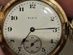 Antique 14K Gold Filled Pocket Watch Eljin J. Boss Keystone Case 23300269. Fixed Price $449.99.