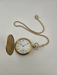 1960 Caravelle Pocket Watch Hunter Case 17 Jewels Unitas 6498 Swiss Made. Fixed Price $300.00.