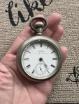 Antique A.w. Waltham Coin Pocket Watch Railroad Silverode Vintage. Fixed Price $110.00.