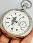 Serviced Rare Dial 2-TPNES 1891 Columbus Railway King 18S 15J Pocket Watch. Fixed Price $995.00.