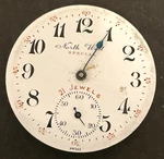 Antique North West Pocket Watch Movement Running Ticks 16S 21J Swiss. Fixed Price $39.95.