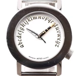 Rare Akteo Calligraphy Men Watch Quartz White Dial France Vintage Pen Nib Jp. Fixed Price $140.00.
