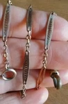 Antique Art Deco Rose Gold Filled Gf Fancy Filigree Pocket Link Watch Chain Fob. Fixed Price $99.99.
