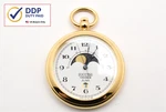 Vintage 1999 Near Mint Seiko V338-0010 Moon Phase Gold Pocket Watch From Japan. Fixed Price $119.99.
