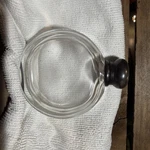 Antique Victorian Solid Silver & Cut Crystal Traveling Watch-form Spirit Flask. Fixed Price $75.00.