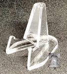 1 Display Stand Easel For Pocket Watch Casino Chip Trinket Holder Air-tite Clear. Fixed Price $7.90.