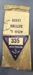 Waltham #335 Setting 450 - Nos (2) Levers. Fixed Price $7.95.