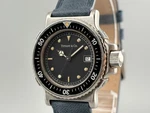 Vintage Tiffany & Co. L0719 30 Mm Steel Black Dial Leather Quartz Women's Watch. Fixed Price $424.99.