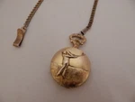 Milan Quartz Japan Pocket Watch With Golfer. Fixed Price $10.42.
