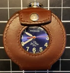 *scarce* Wenger Sting Ray 100M Smt Design Swiss Pocket Watch Leather Case. Fixed Price $99.99.