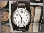 Antique Vintage Swiss C1915-18 WW1 Military Trench Watch Metal Case Minty Works. Fixed Price $595.00.