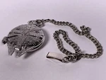 Star Wars Millennium Falcon Stainless Steel Deluxe Pocket Watch Accutime. Fixed Price $50.99.