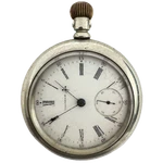 Antique 1898 Waltham 15J Mechanical Open Face Pocket Watch 820 Silverode Usa. Fixed Price $56.50.