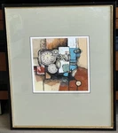 Carmela Marchese Original Mixed Media Collage Artwork / Pocket Watches. Fixed Price $325.00.