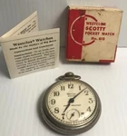 Vintage Westclox Scotty #615 Shock Resistant Pocket Watch Working With Box. Fixed Price $48.00.