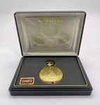 Vintage Gold Toned Dufonte By Lucien Piccard Pocket Watch /w Box. Fixed Price $41.99.
