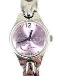 Advance Ladies Quartz Wrist Watch Japan Movement Pink Dial With Hearts. Fixed Price $9.99.