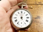 Antique Roskopf Horoscope Half Chronometer Pocket Watch 800 Silver As Is. Fixed Price $69.00.
