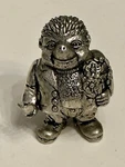 Rare A.e. Williams Pewter Shrew Gardner Trinket Box Blue Cushion. Fixed Price $16.49.