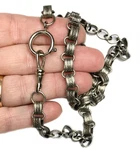 Lux Chunky Pocket Watch Chain/ Book Necklace, Silver Tone, 18. Fixed Price $45.00.