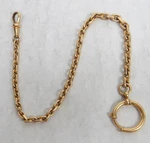 Antique 18K Gold Swedish Crafted 26 Gram 10.5" Pocket Watch Chain. Fixed Price $3875.00.