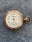 Antique Hampden Watch Co Pocket C1902 Dueber Gold Filled Hunter Case Runs. Fixed Price $279.00.