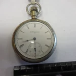 Working Elgin Pocket Watch W/illinois Case Co. -crystal Back--no 2ND Hand. Fixed Price $195.00.