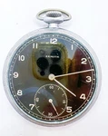 Zenith Black Dial 46.5MM Pocket Watch Mechanical Hand Wind Open Face Working. Fixed Price $450.00.