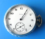Elgin 12S 7J C1921 Pocket Watch M2 G301 Illinois Spartan Case Cleaned Runs Great. Fixed Price $99.00.