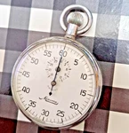Minerva Patent 50S Vintage Pocket Stop Watch Swiss Made 7 Jewels. Fixed Price $70.00.
