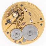 Rare 16S Waltham 1888 Riverside Gilt 17 Gold Jewel Set Pocket Watch Mov't & Dial. Fixed Price $145.00.