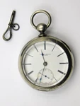 Vintage Rockford Watch Co. 1879 Model 7J Key Wind Pocket W/ Silver Case. Fixed Price $159.99.